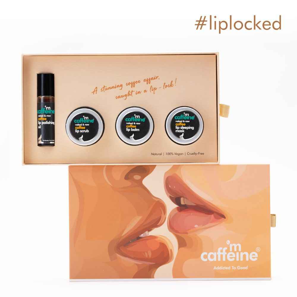 Buy mCaffeine Coffee Addiction Lip Gift Kit - A Stunning Coffee Affair | Rakhi Gift Box | 100% Vegan Products - 530 gm - Purplle