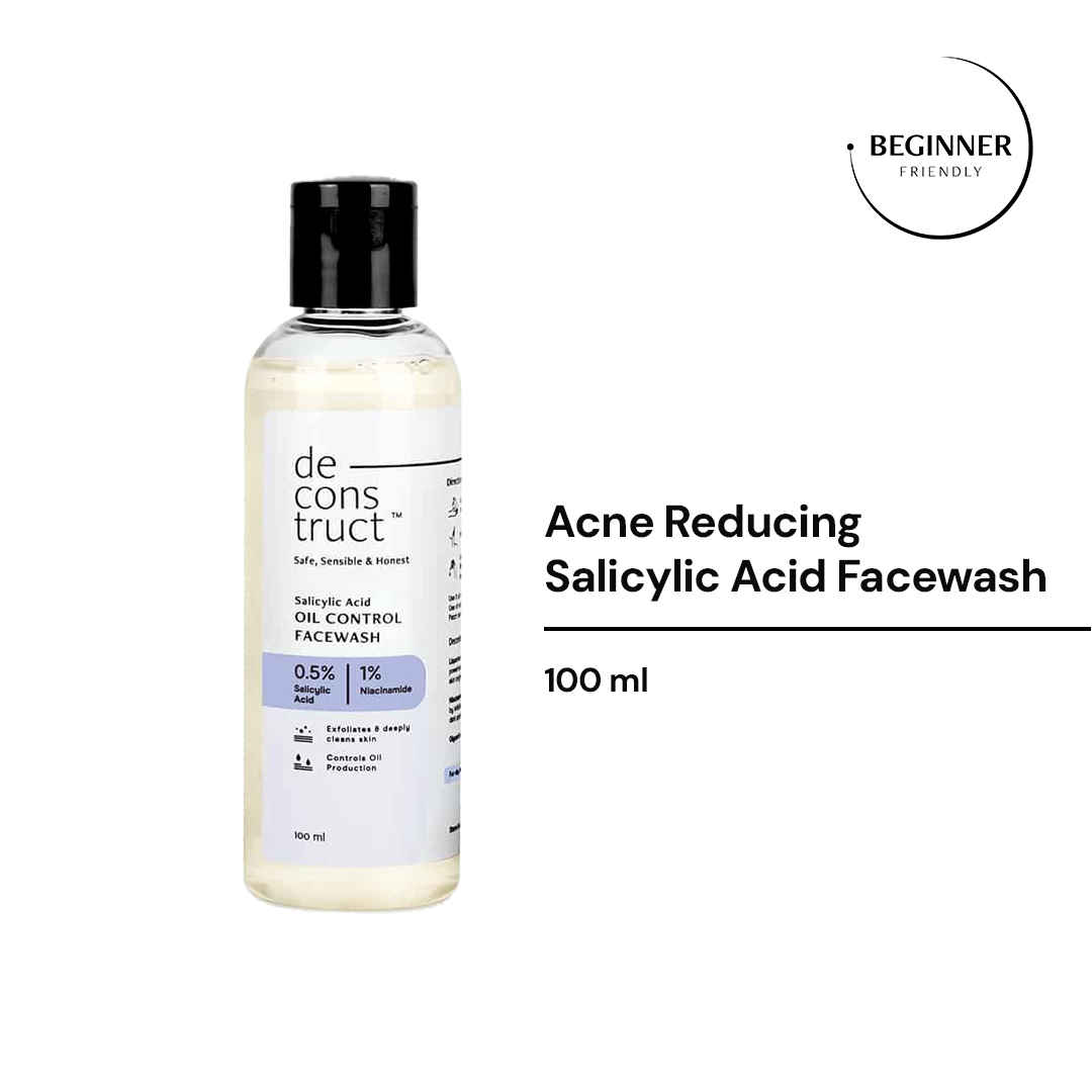 Buy Deconstruct Salicylic Acid Oil Control Facewash- 0.5% Salicylic Acid + 1% Niacinamide (100 ml) - Purplle