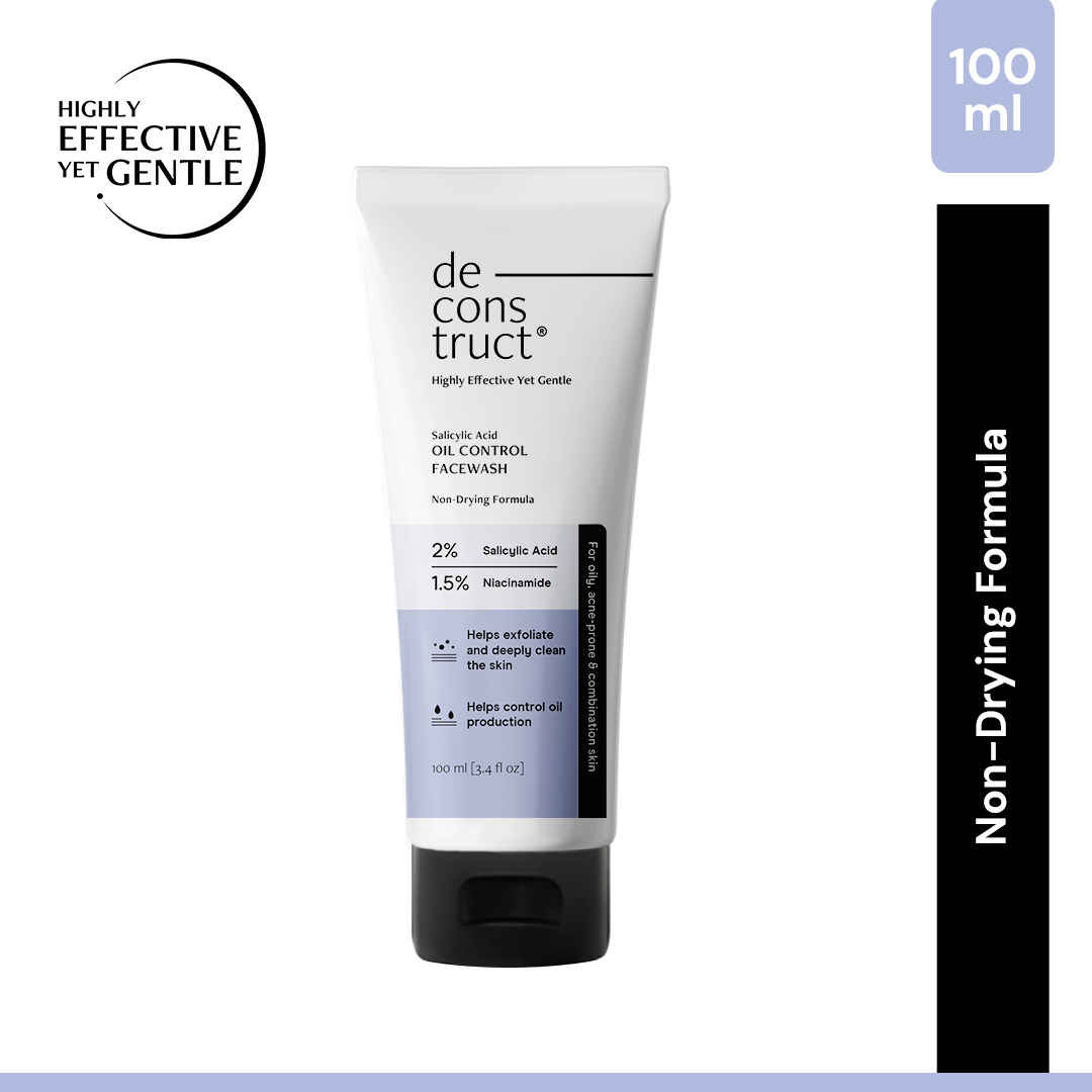 Buy Deconstruct Salicylic Acid + Niacinamide Face Wash for Oil Control & Acne-Prone Skin (100 ml) - Purplle