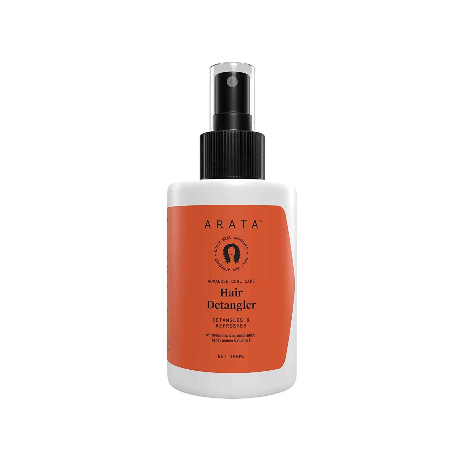 Buy Arata Advanced Curl Care Hair Detangler (100 ml) | Detangles, Refreshes & Strengthens Curls | Hyaluronic Acid, Niacinamide, Barley Protein & Vitamin E | Powerful Refresh Routine | CG Approved - Purplle