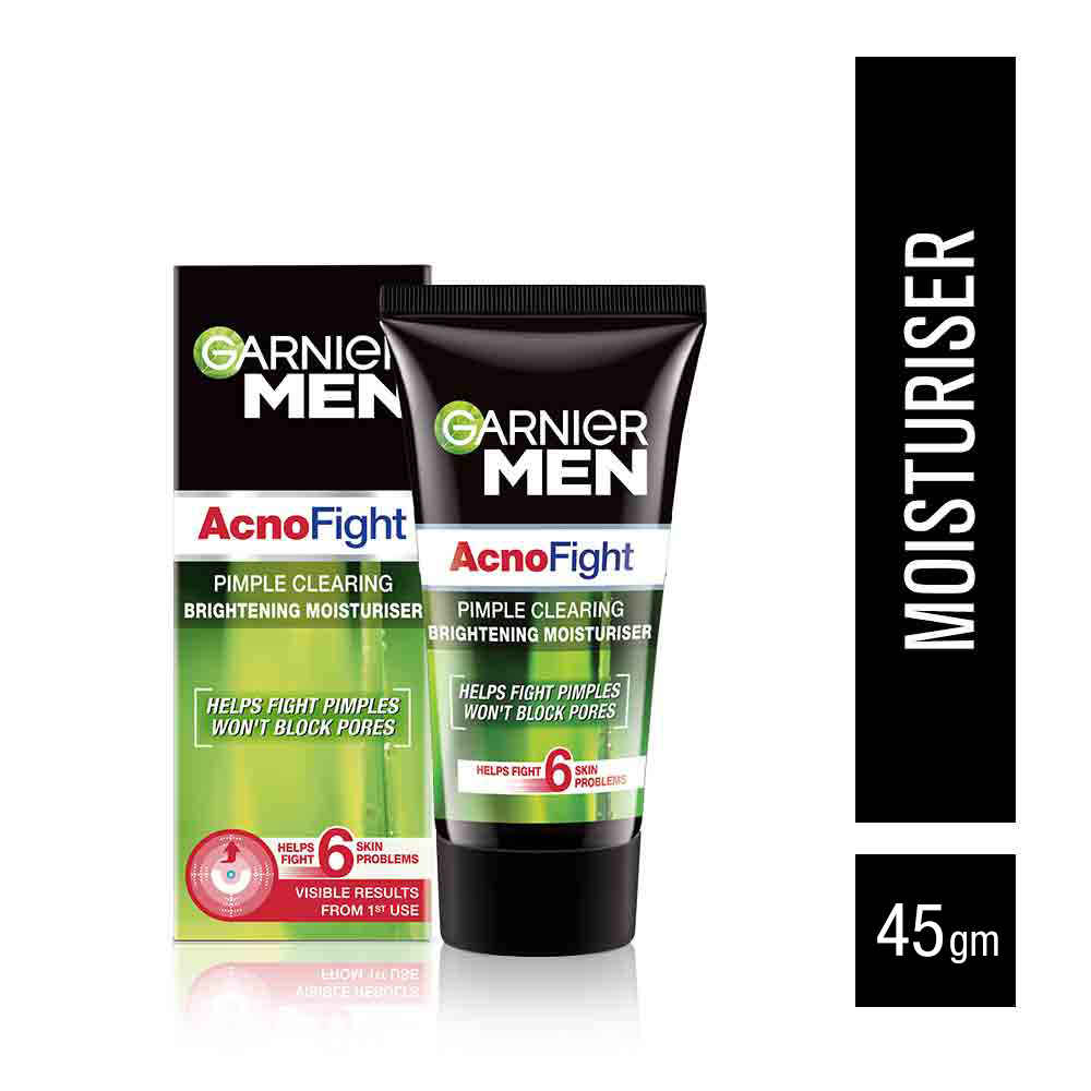 Buy Garnier Men Acno Fight Pimple Clearing Brightening Moisturiser  (45 g)  - Purplle