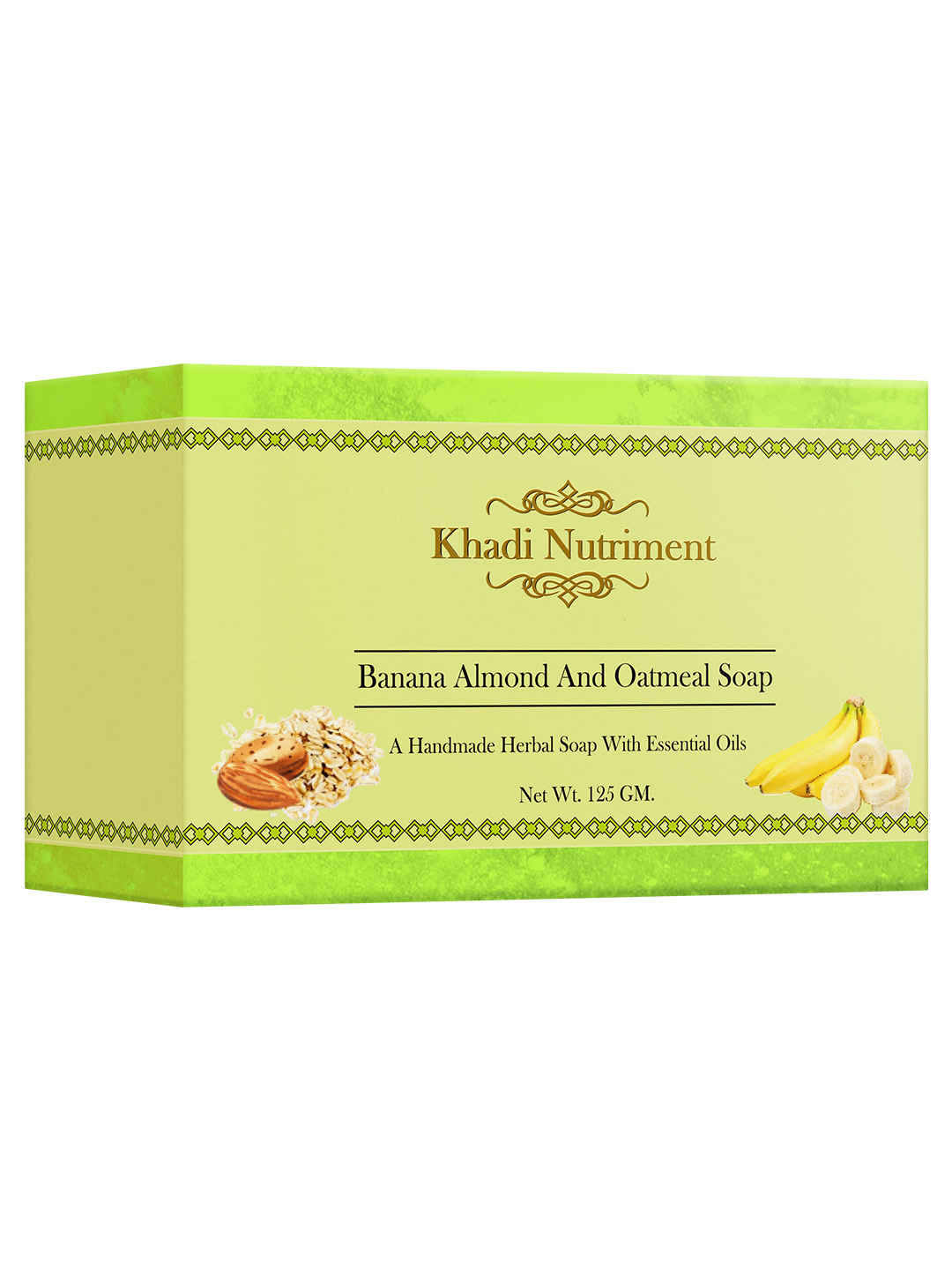 Buy Khadi Nutriment Banana Almond And Oatmeal Soap (125 gm) - Purplle