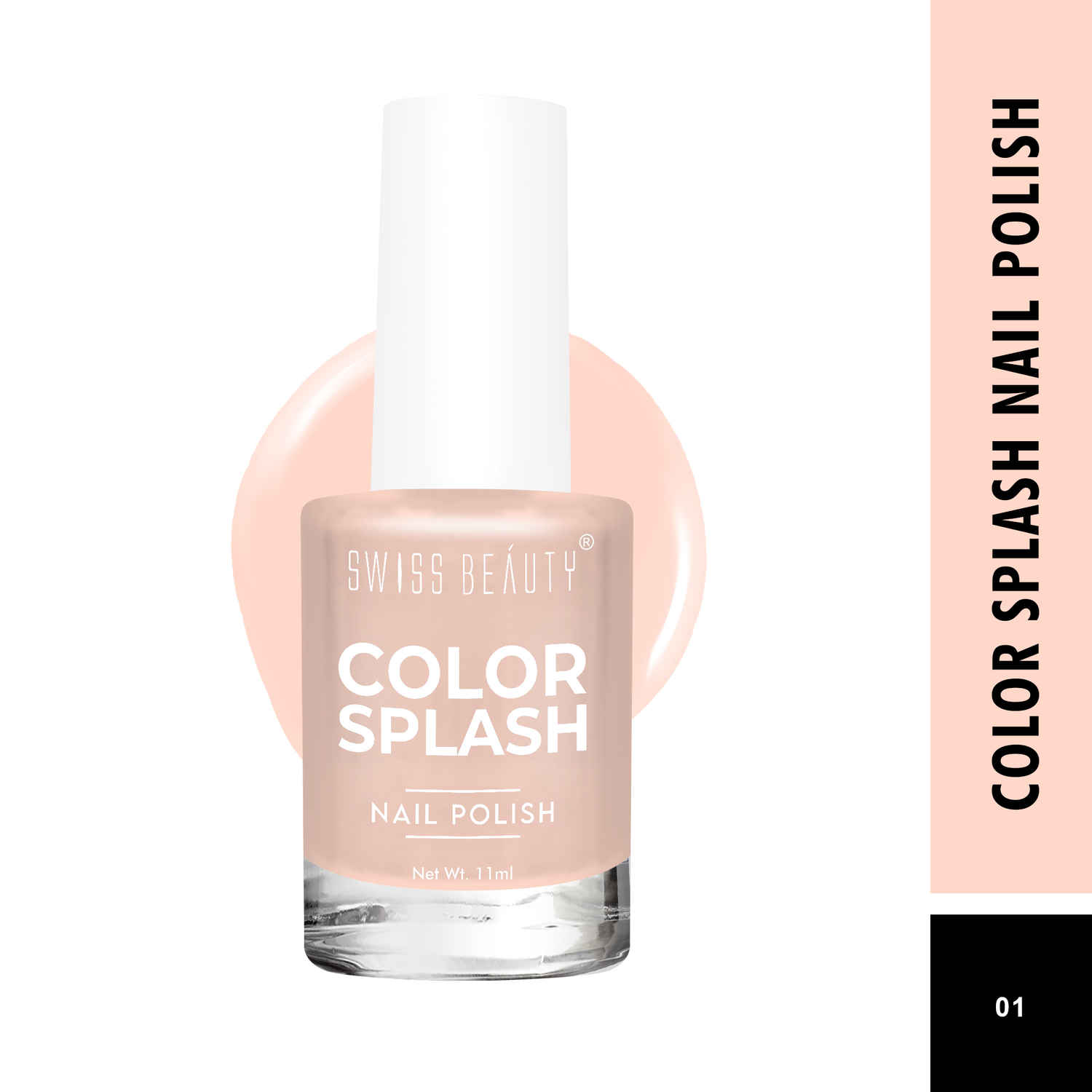 Buy Swiss Beauty Color Splash Nail Polish Shade-01 (11 ml) - Purplle