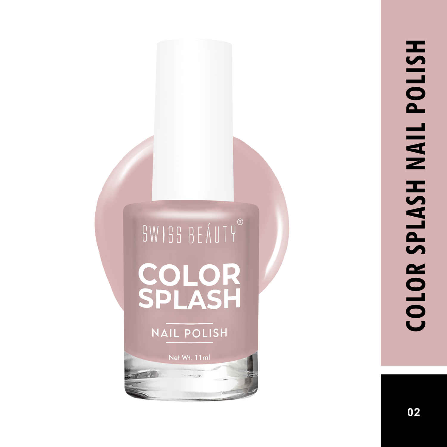 Buy Swiss Beauty Color Splash Nail Polish Shade-02 (11 ml) - Purplle