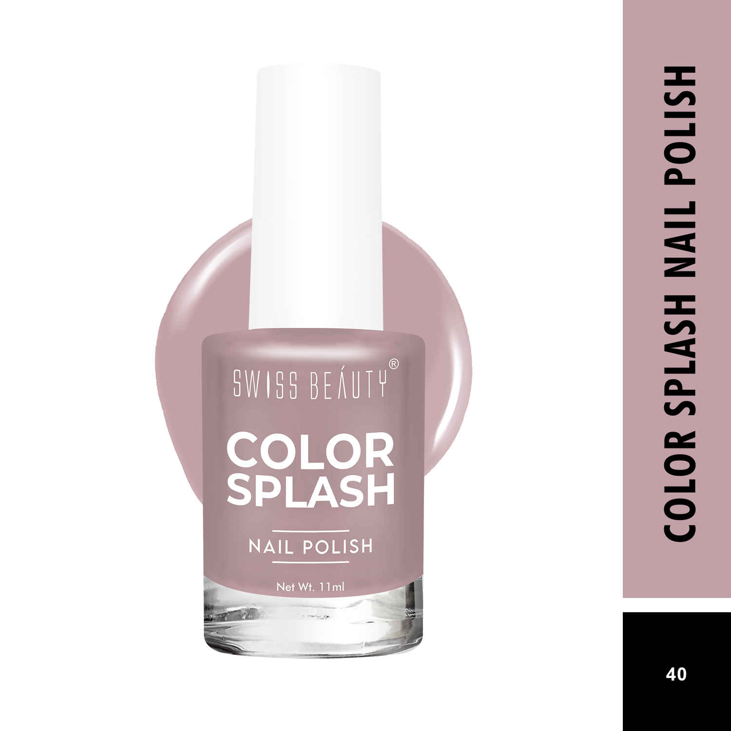Buy Swiss Beauty Color Splash Nail Polish Shade-40 (11 ml) - Purplle