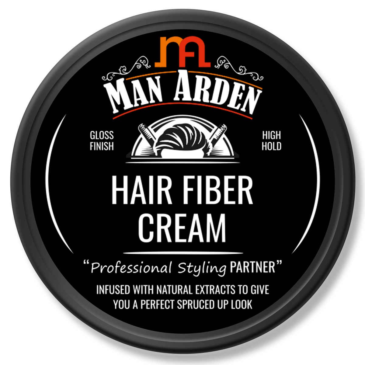 Buy Man Arden Hair Fiber Cream Professional Styling for Hair Volume for Thin Hair - Gloss Finish, High Hold, Refined Texture, Flexibility with control (50 g) - Purplle