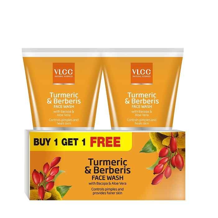 Buy VLCC Turmeric & Berberris Face Wash (150 ml) (Buy 1 Get 1 Free) - Purplle