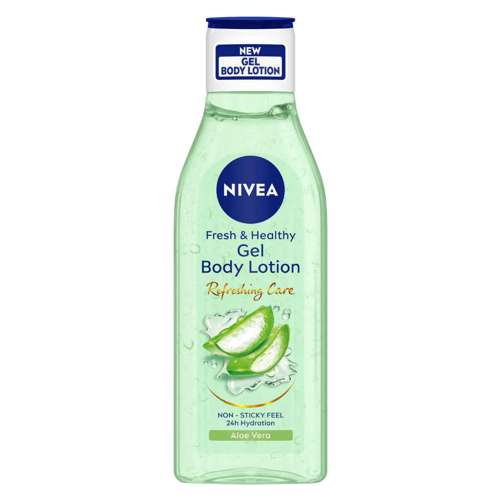 Buy NIVEA Aloe Vera Gel Body lotion, Refreshing Care for 24H hydration, Non-Sticky & fast absorbing Body lotion for fresh and healthy skin, 200 ml - Purplle