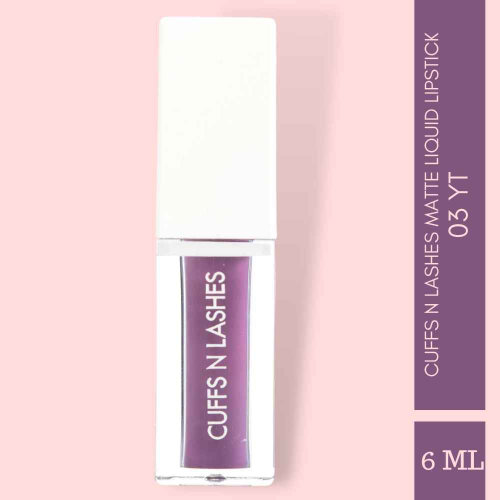 Buy Cuffs N Lashes Matte Liquid Lipstick, YT 03 - 6 ml - Purplle