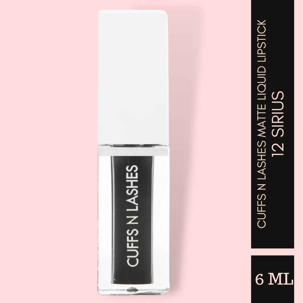 Buy Cuffs N Lashes Matte Liquid Lipstick, Sirius 12 - 6 ml - Purplle
