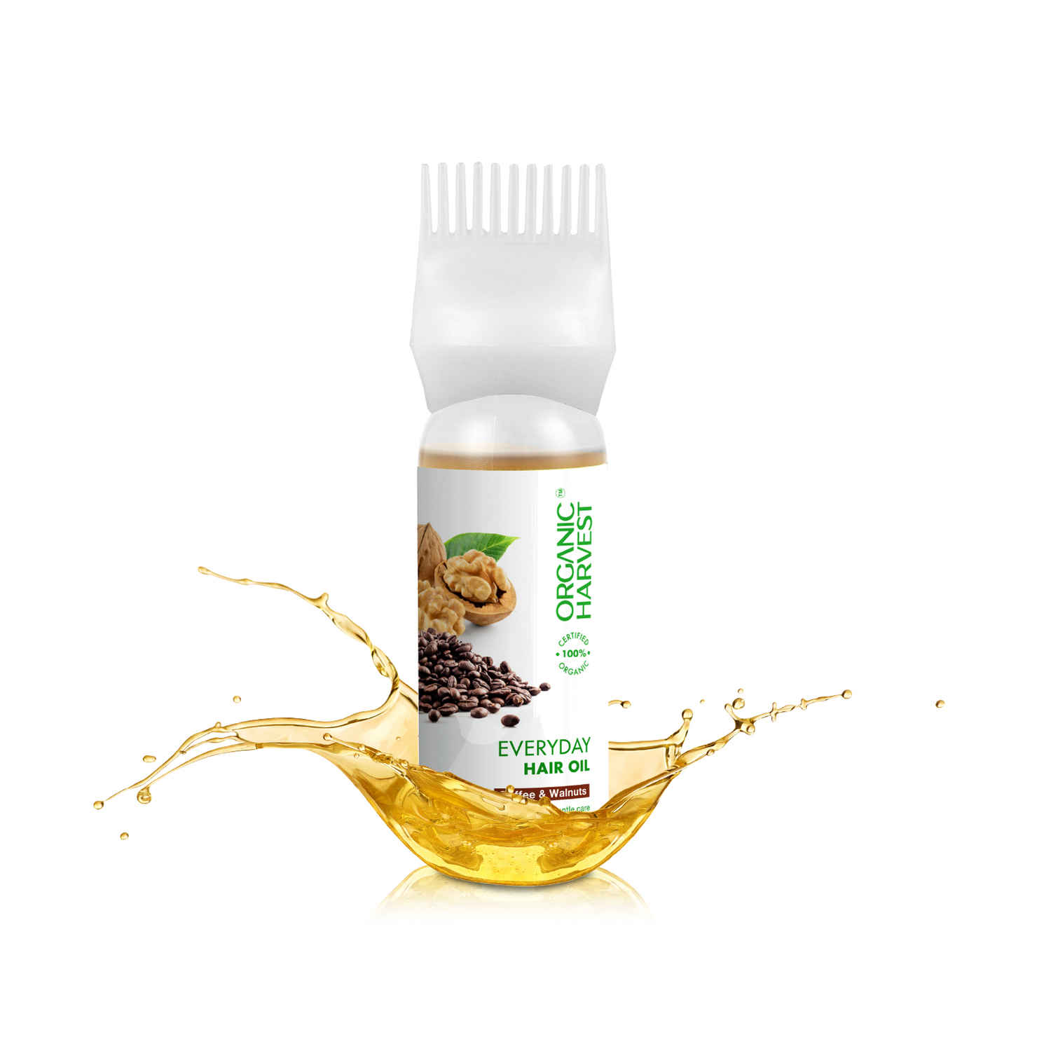 Buy Organic Harvest Everyday Hair Oil Coffee & Walnuts Nourishment, Paraben and Sulphate Free - 150 ml - Purplle