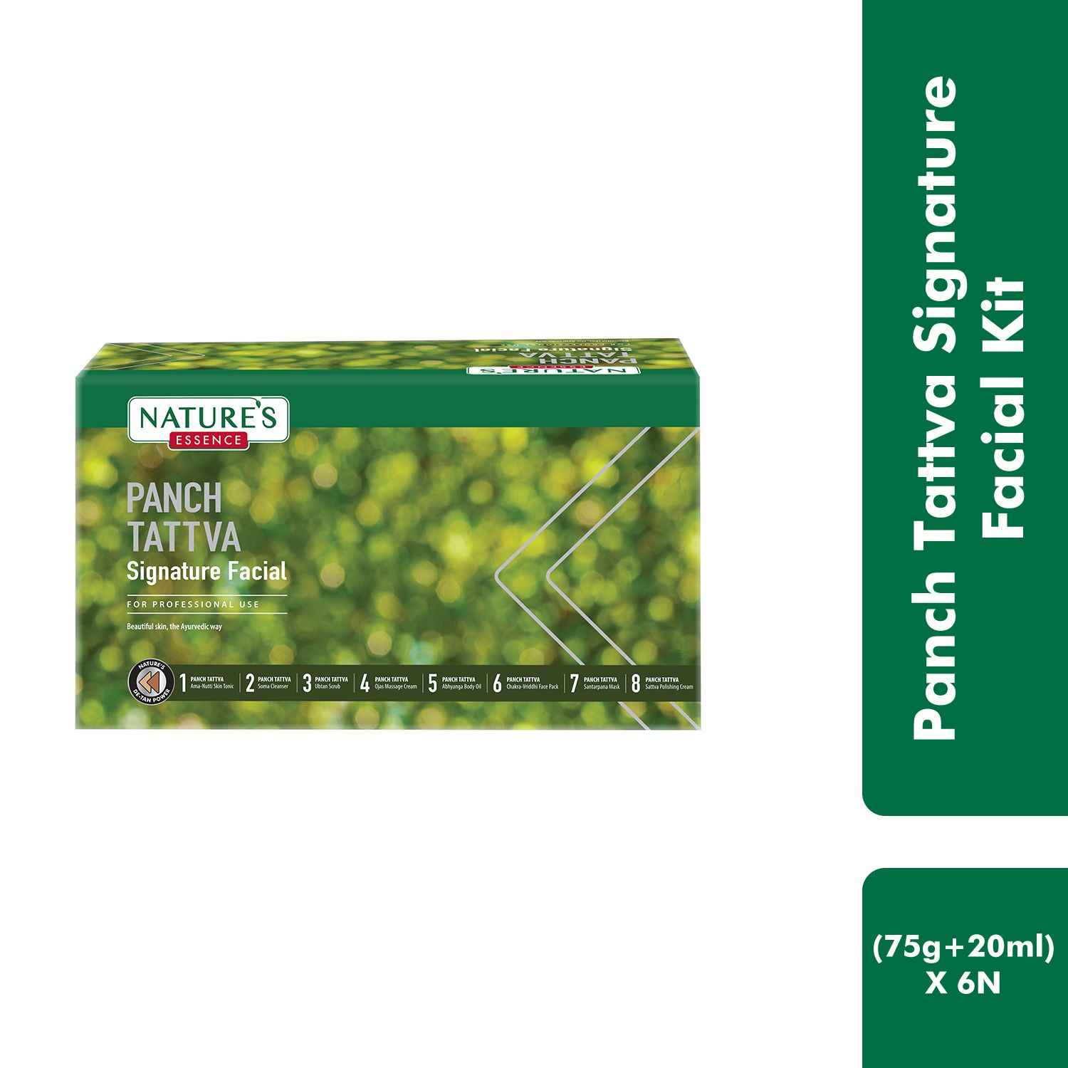 Buy Nature's Essence Panch Tattva Signature Facial Kit | Beautiful skin the Ayurvedic way | (75g + 20ml) X 6N - Purplle