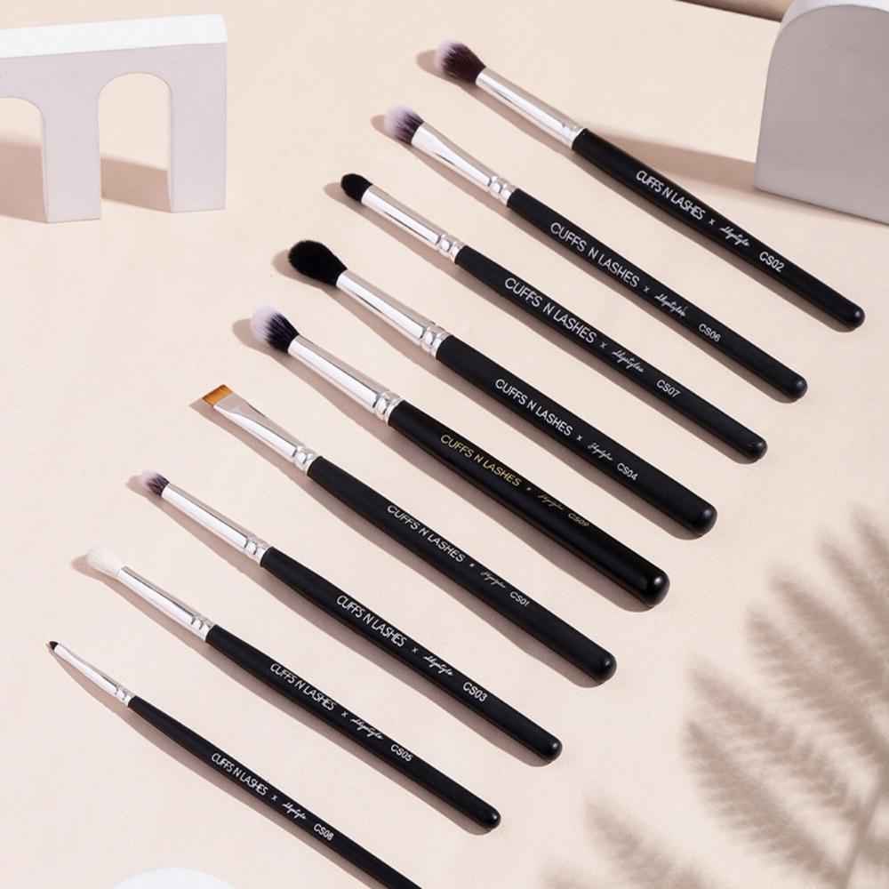 Buy Cuffs N Lashes X Shystyles, Makeup Brushes, Set of 9 - Purplle