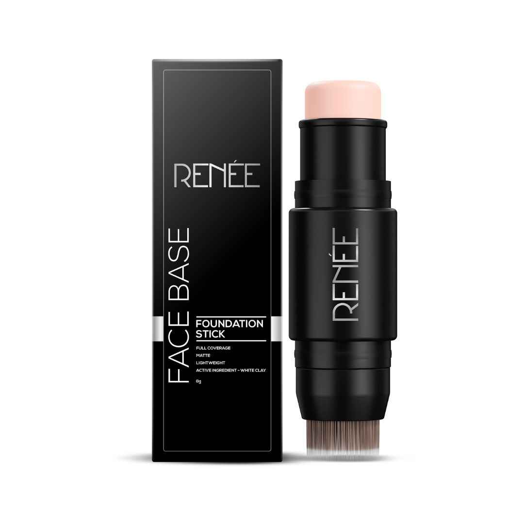 Buy RENEE Face Base Foundation Stick Creamy Latte, Enriched with White Clay, Weightless, Long-lasting, Velvet Matte Finish formula Provides Full Coverage, 8 gm - Purplle