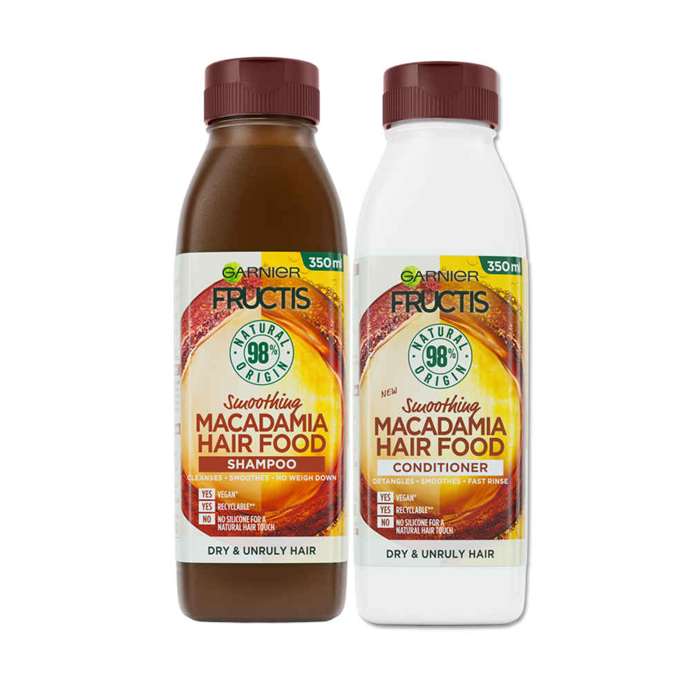 Buy Garnier Fructis Hair Food Nourishing Macadamia Shampoo + Conditioner (Combo Pack of 2) - Purplle