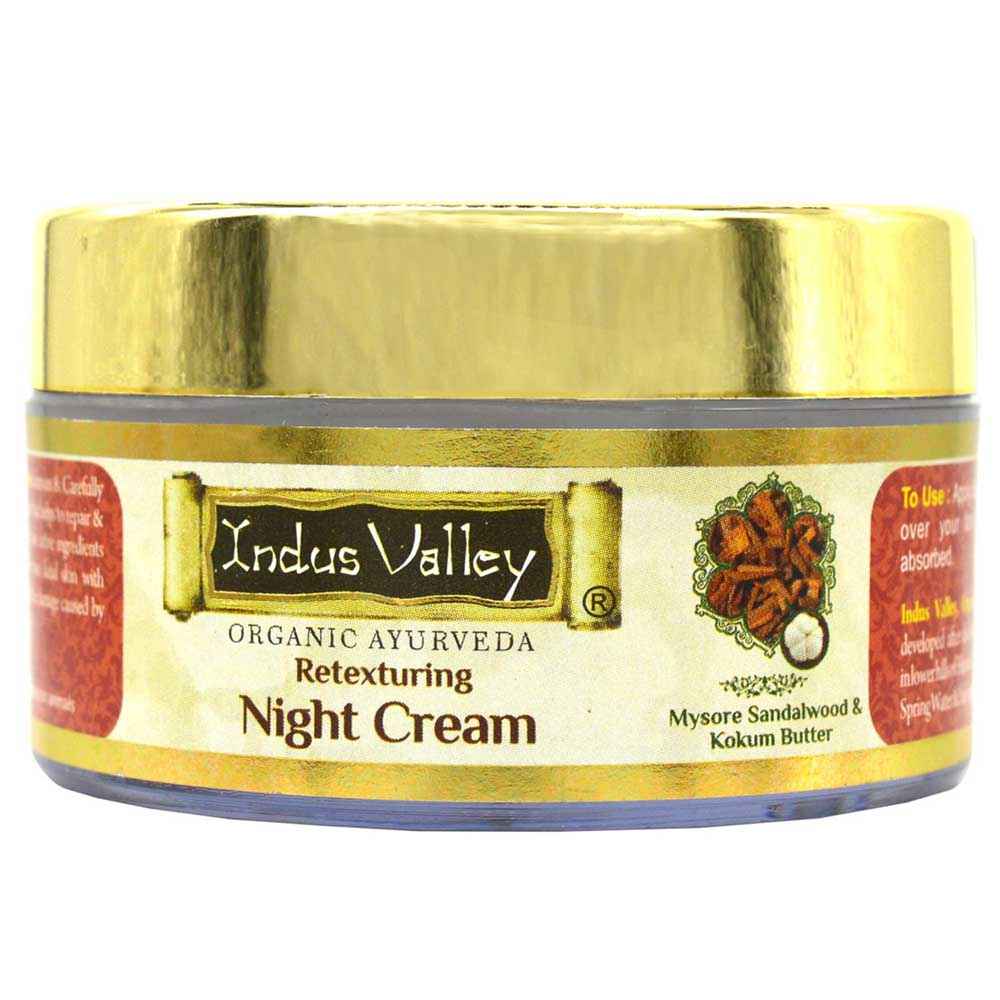 Buy Indus Valley Retexturing Night Cream - With Sandalwood and Kokum Butter (50 ml) - Purplle