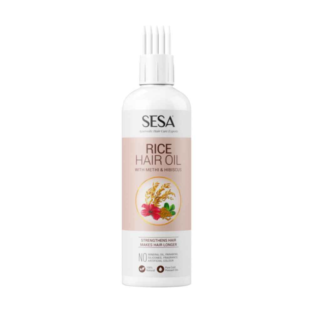 Buy Sesa Rice Hair Oil with Methi & Hibiscus for Long & Strong Hair | 100% Natural | NO Mineral Oil (200 ml) - Purplle