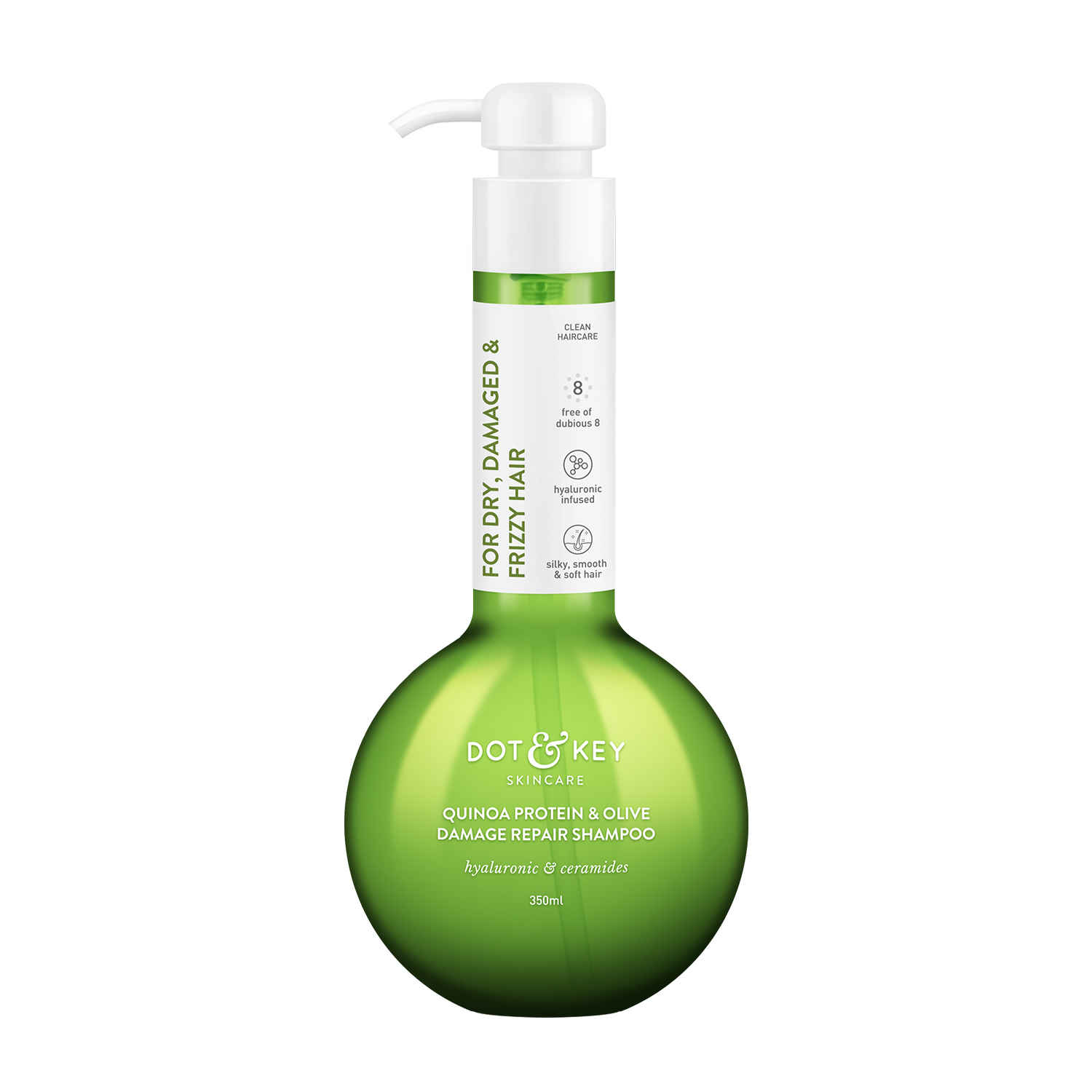 Buy Dot & Key Quinoa Protein & Olive Damage Repair Shampoo (350 ml) - Purplle