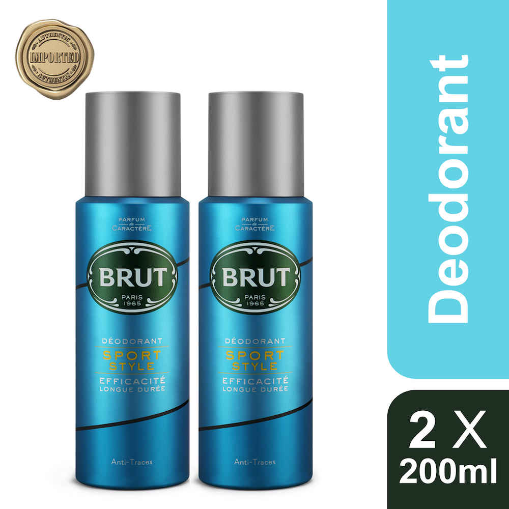 Buy Brut International Sport Style Deodorant For Men, Long Lasting & Athletic Fragrance Deo PO2, 200 ml - Purplle