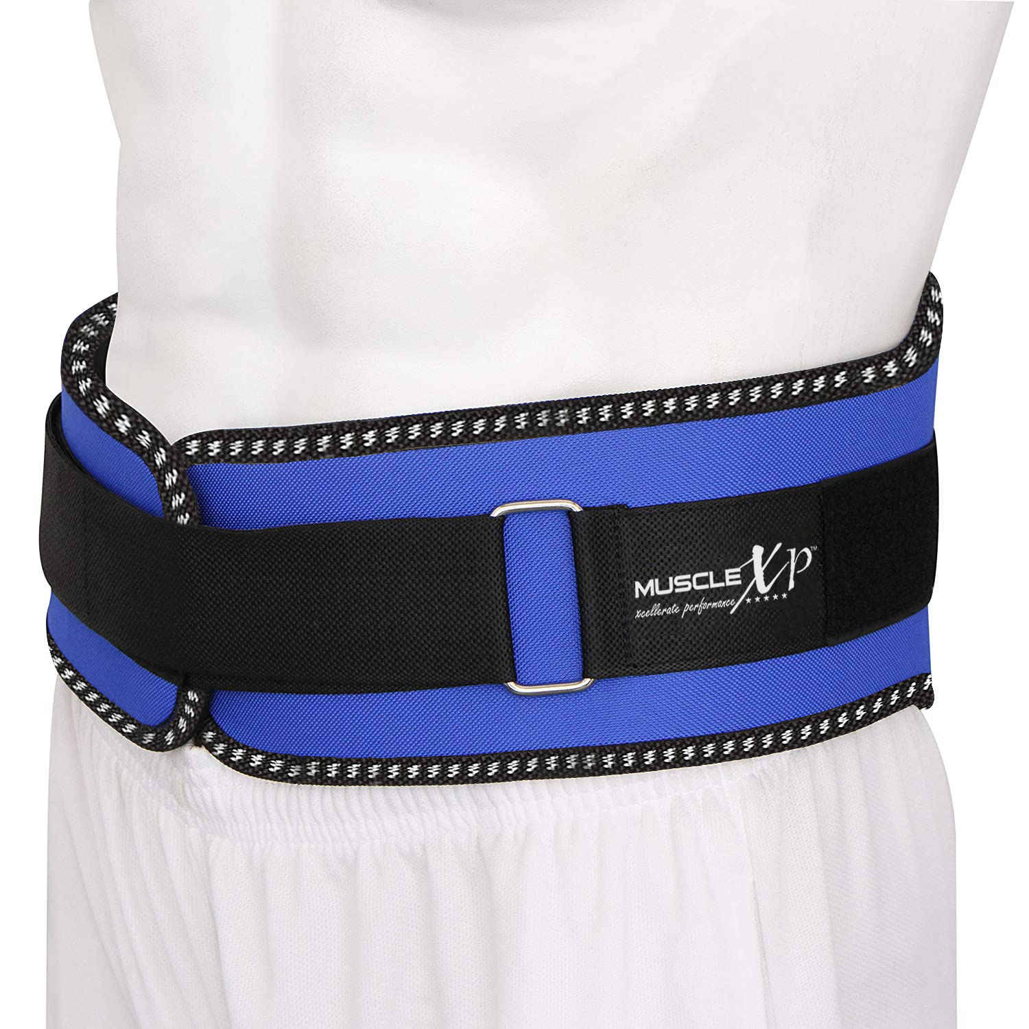 Buy MuscleXP Weight Lifting Gym Belt, Unisex, Body Fitness Gym Back Support Belt For Heavy Weight Lifting, Blue (XL Size) - Purplle