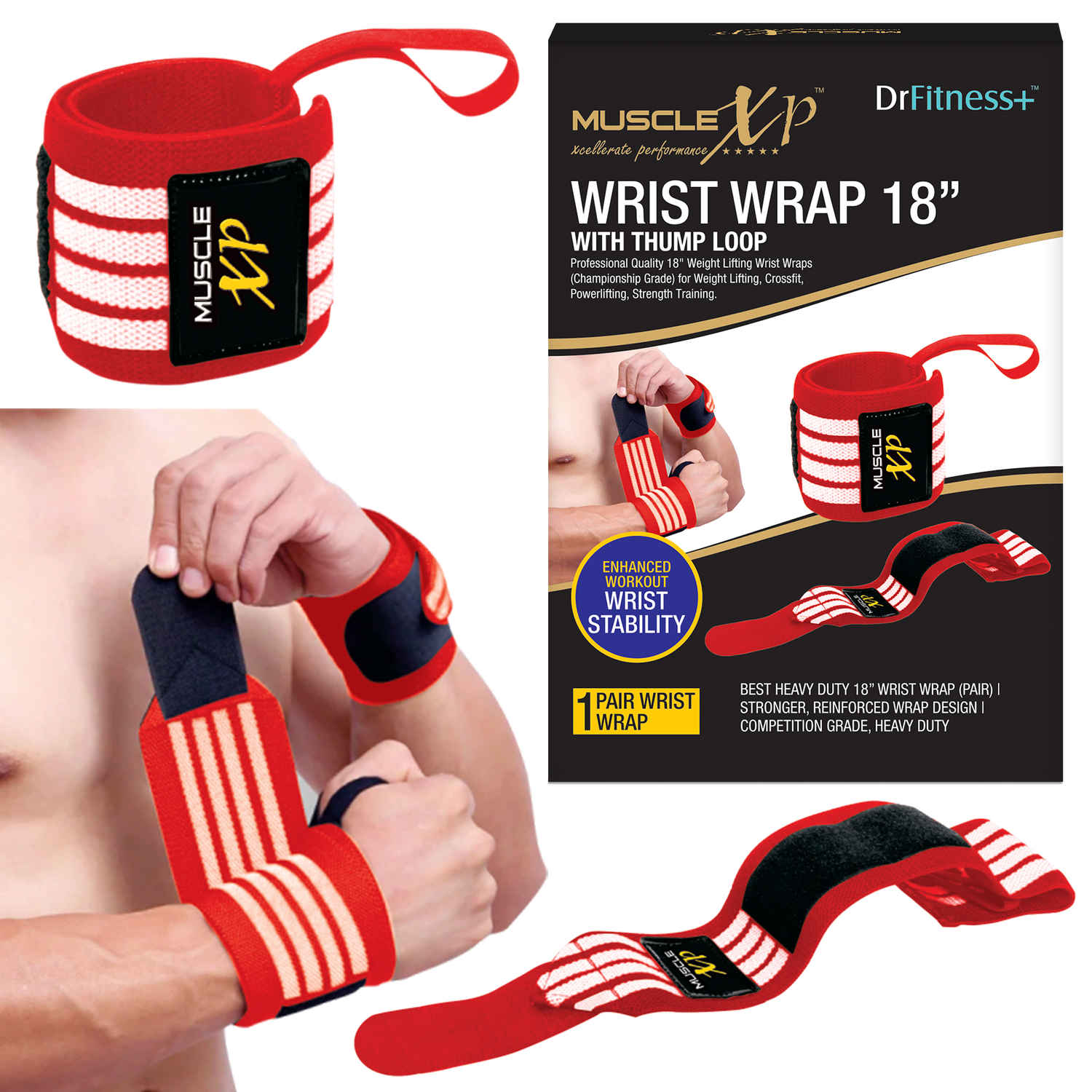 MuscleXP DrFitness+ Wrist Band 18