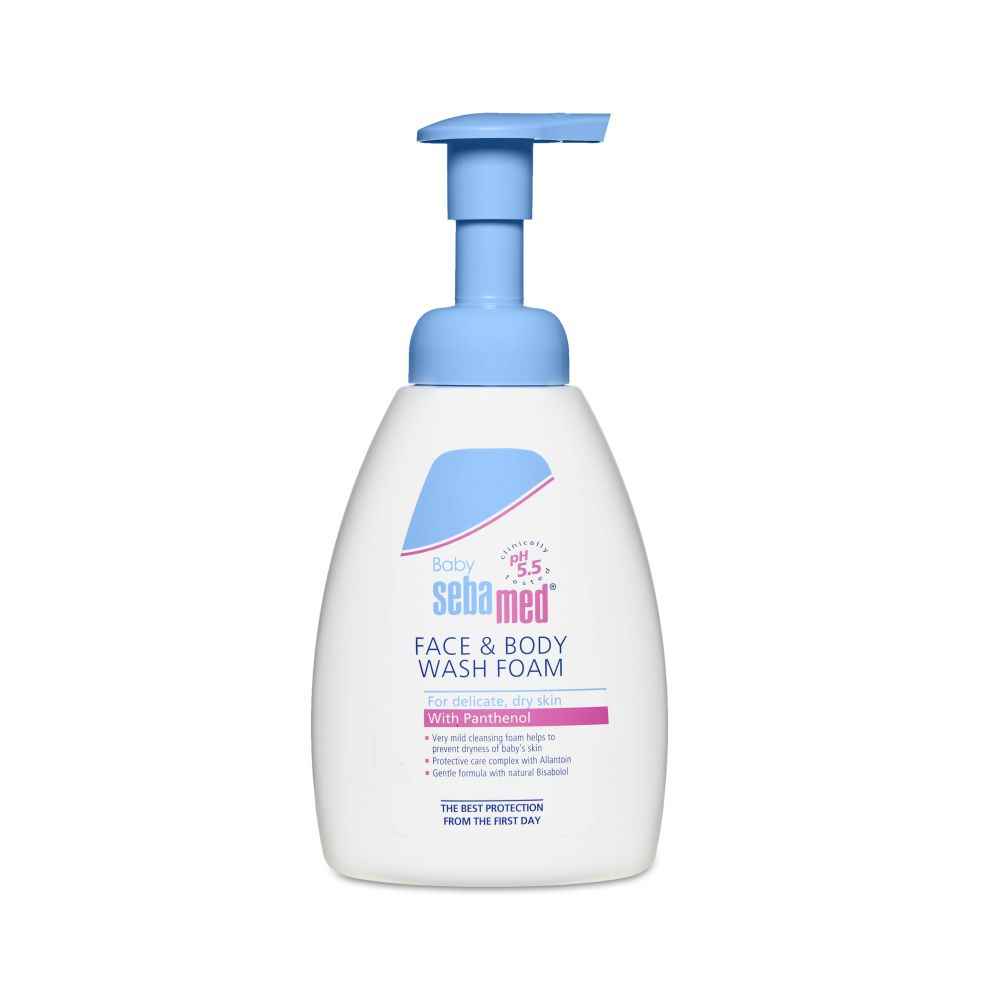 Buy Sebamed Baby Face & Body Wash Foam|Ph 5.5|With Panthenol & natural Bisabolol| For delicate, dry skin - Purplle