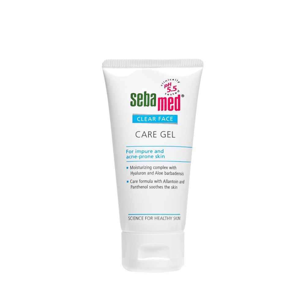 Buy Sebamed Clear Face Care Gel 50ml|PH 5.5|Acne prone skin|Hyaluron & Aloe vera|Water based moisturiser - Purplle