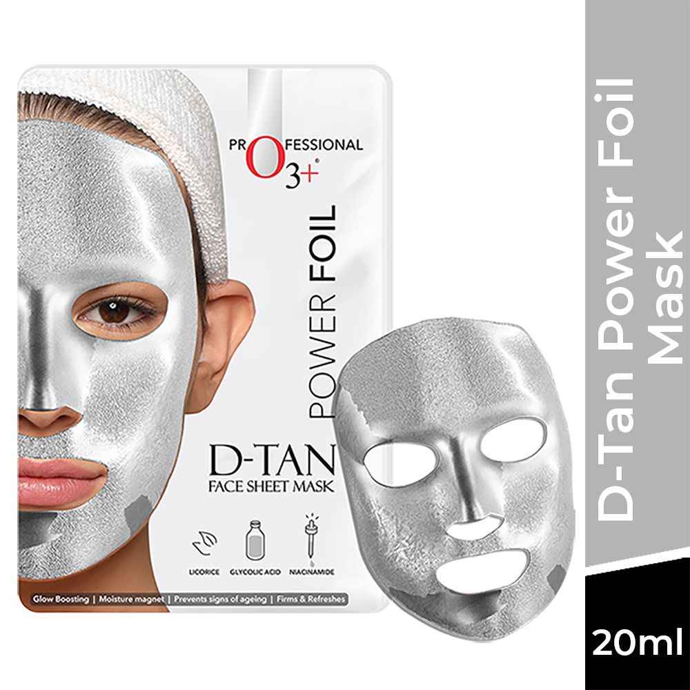 Buy O3+ Power Foil D-Tan Face Sheet Mask (20 ml) - Purplle