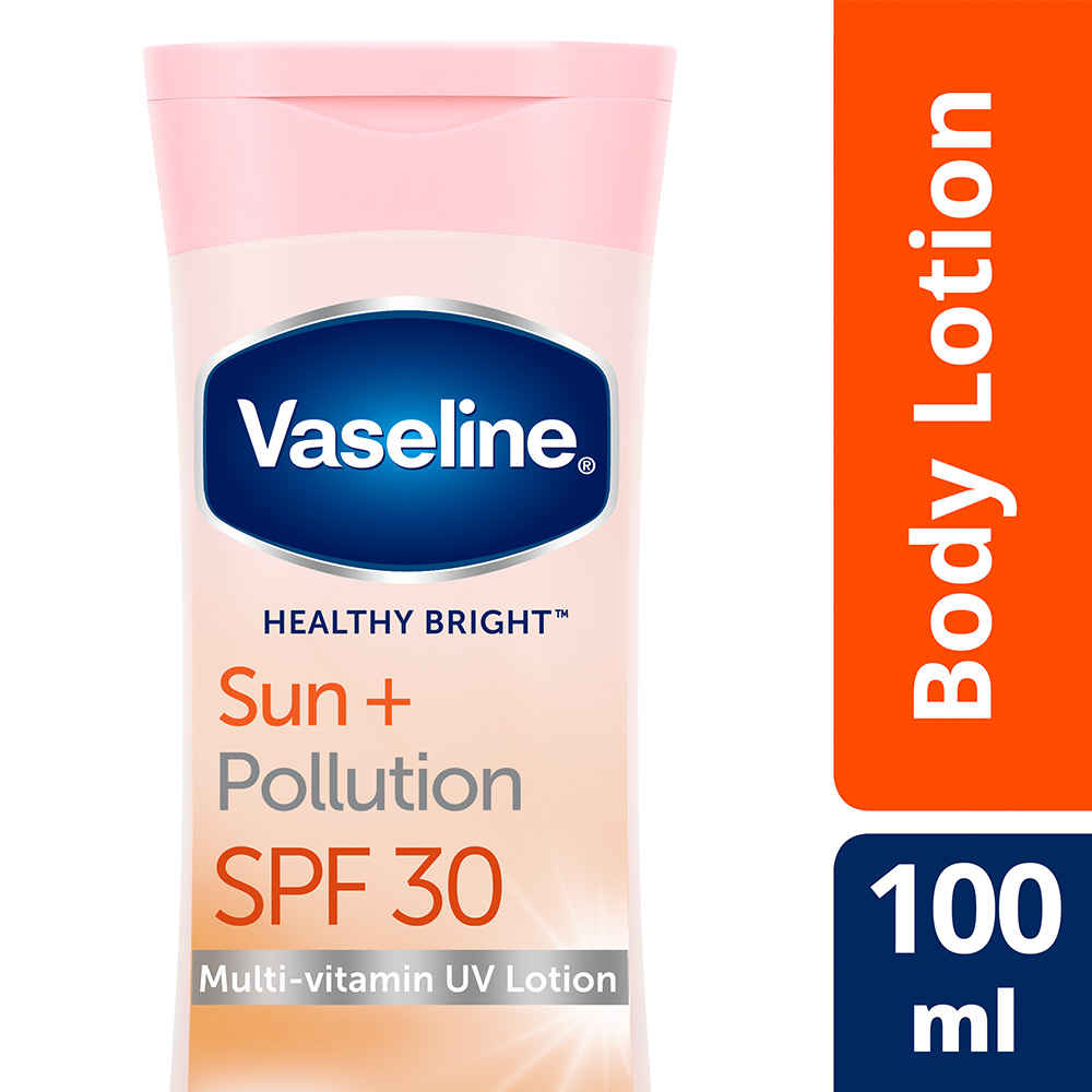 Buy Vaseline Sun + Pollution Protection SPF 30 Body Lotion, Upto 30X Sun Protection, 100 ml - Purplle