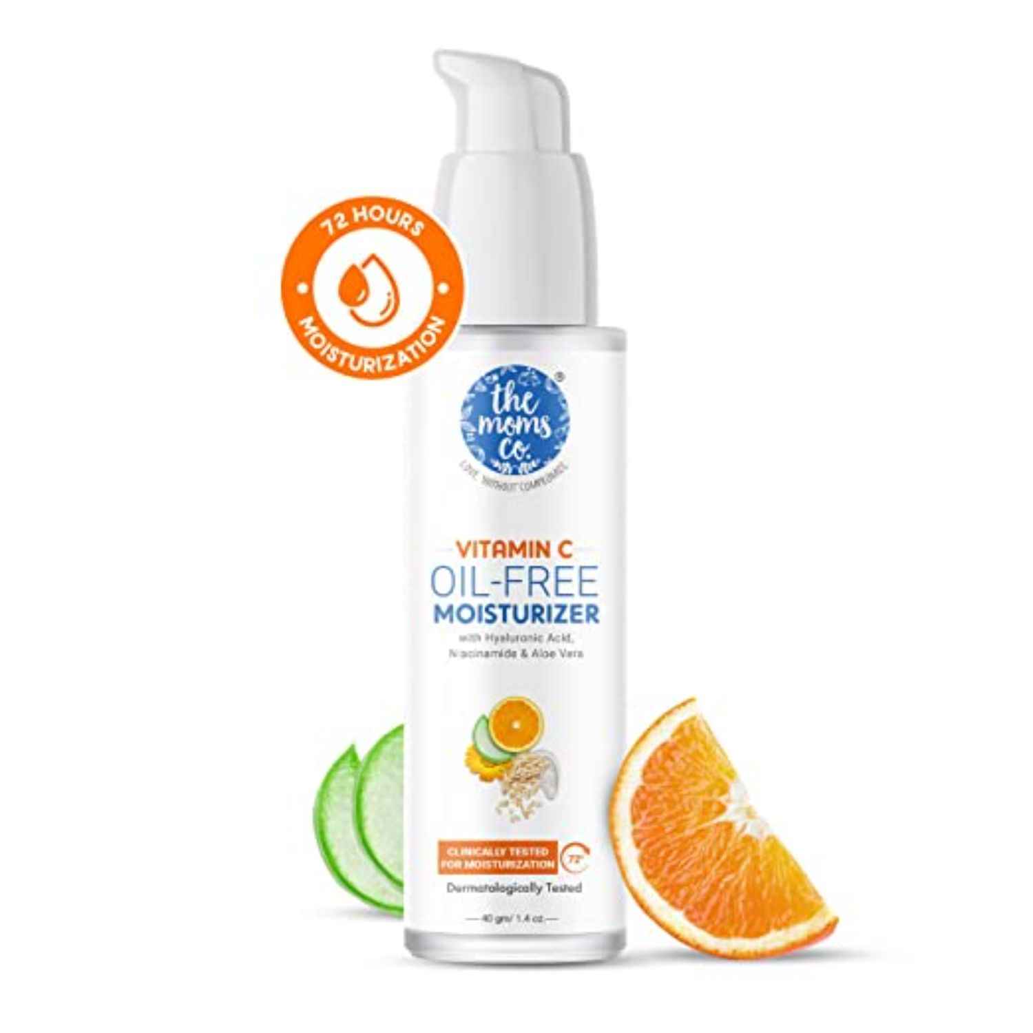 Buy The Moms Co. Natural Vitamin C Oil-Free Moisturizer for Excess Oil Control & 72 Hour Moisturization -40 Gms - Purplle