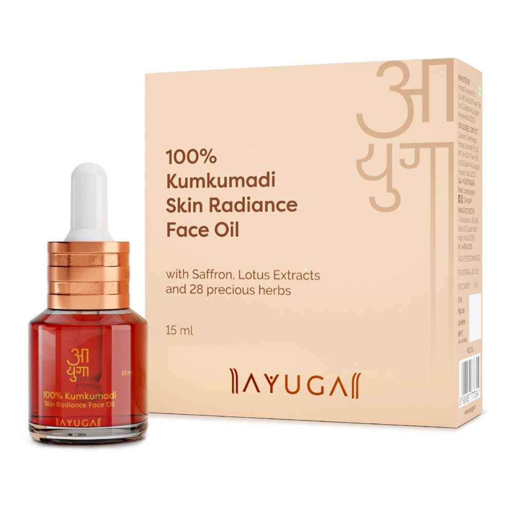Buy Ayuga 100% Kumkumadi Skin Radiance Face Oil with Saffron & Lotus Extracts 15ml - Purplle