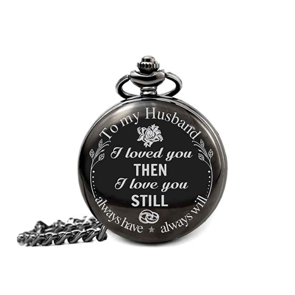 Buy Yellow Chimes Pocket Watch Pendant with Chain for Husband Unique Memorable Gift Dual Purpose Stainless Steel Clock for Men - Purplle