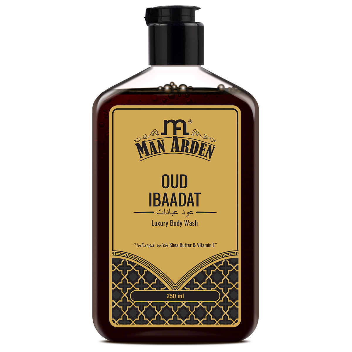 Buy Man Arden Oud Ibaadat Luxury Body Wash Infused With Shea Butter & Vitamin E, 250ml - Purplle