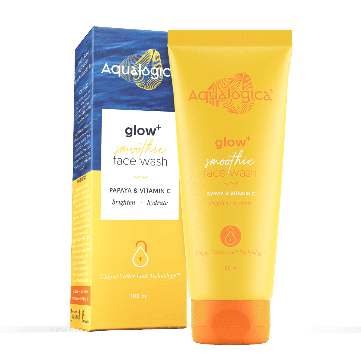 Buy Aqualogica Glow+ Smoothie Face Wash with Papaya & Vitamin C 100g - Purplle