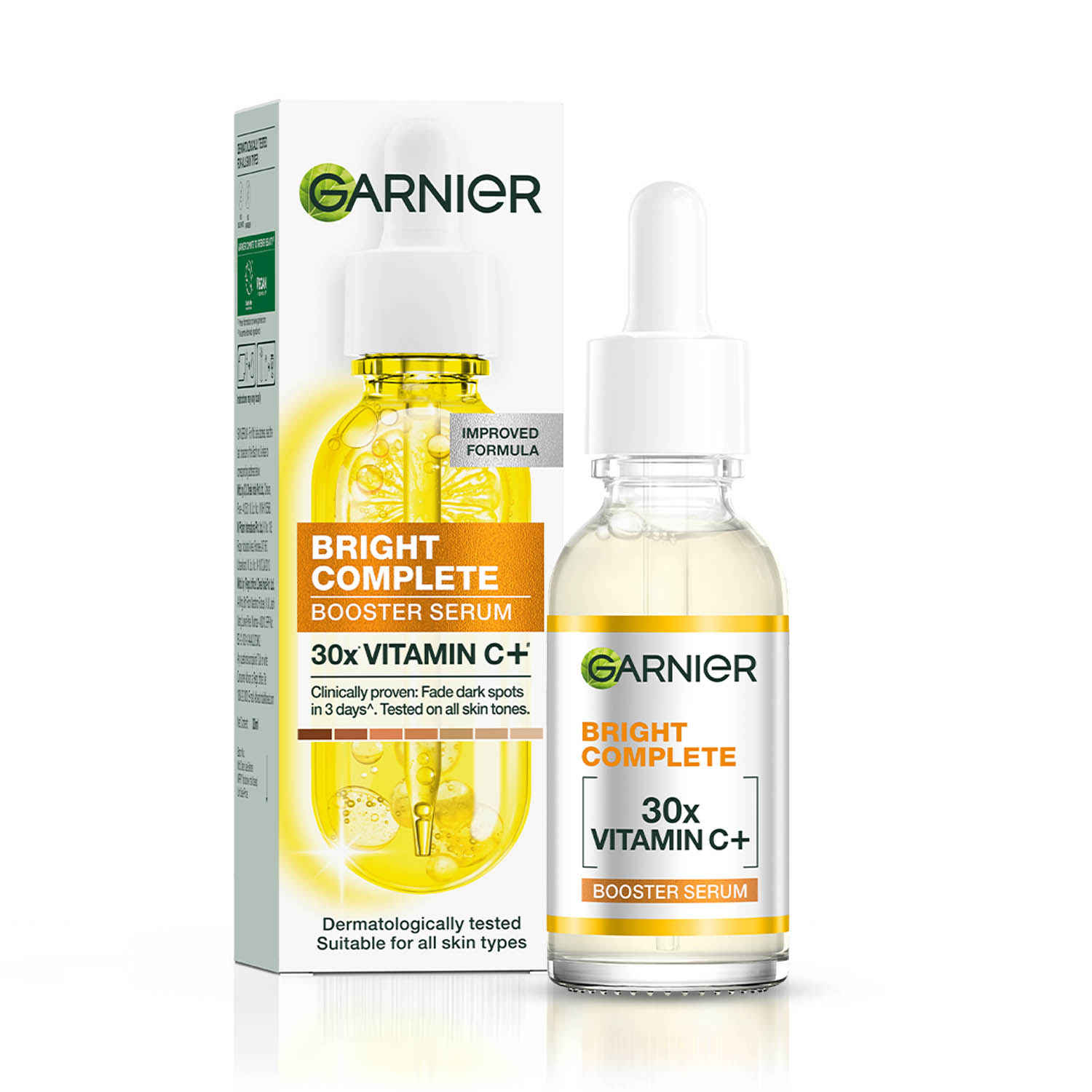 Buy Garnier Skin Naturals, Bright Complete 30X Vitamin C Booster Face Serum, 50 ml - Purplle