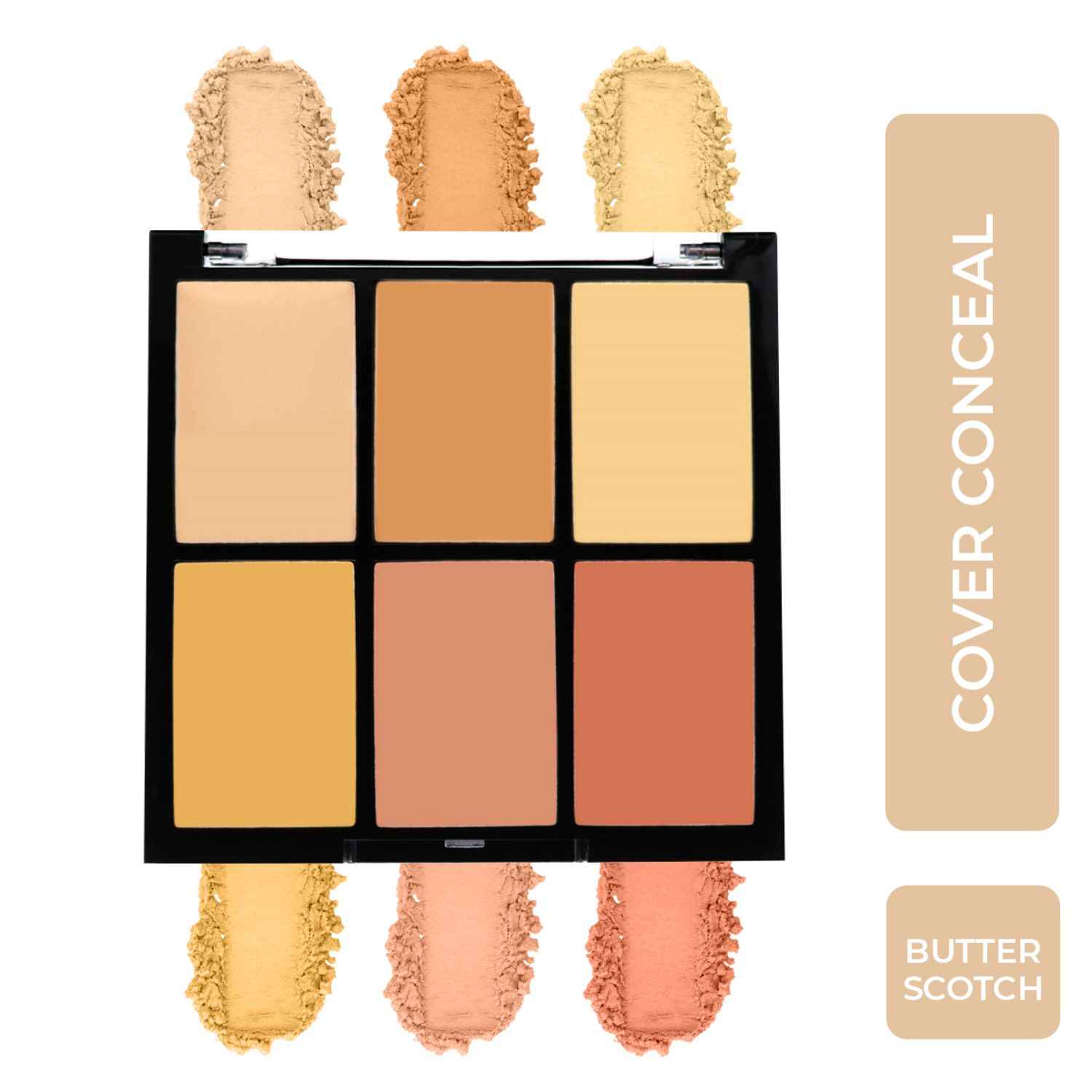 Buy Half N Half Cover Concealer Skin Beauty, Multicolour Palette, Butter Scotch (9.6gm) - Purplle