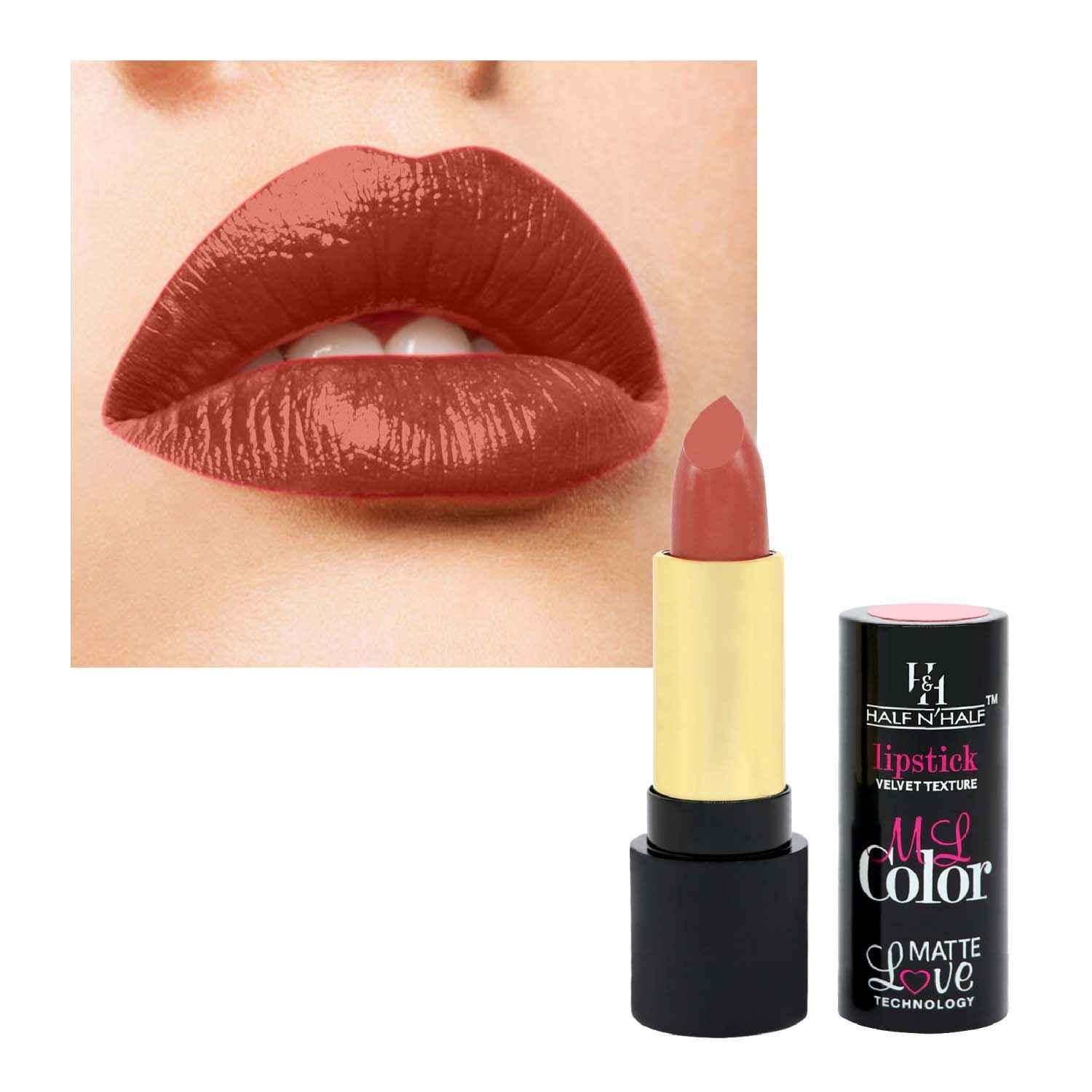 Buy Half N Half Velvet Matte Texture Lipstick My Colour, Kinda-Sexy (3.8 gm) - Purplle