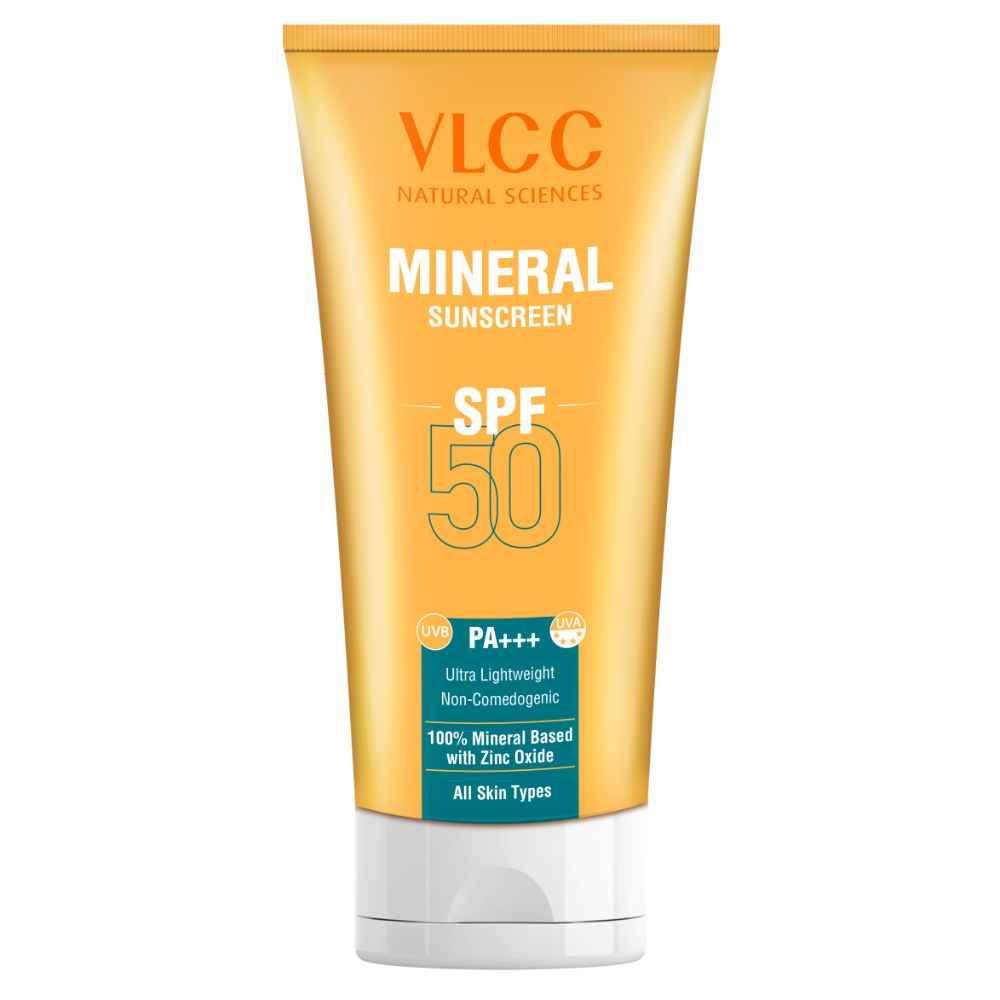 Buy VLCC Mineral Sunscreen SPF 50 PA+++ Ultra Lightweight Non-Comedogenic (50 g) - Purplle