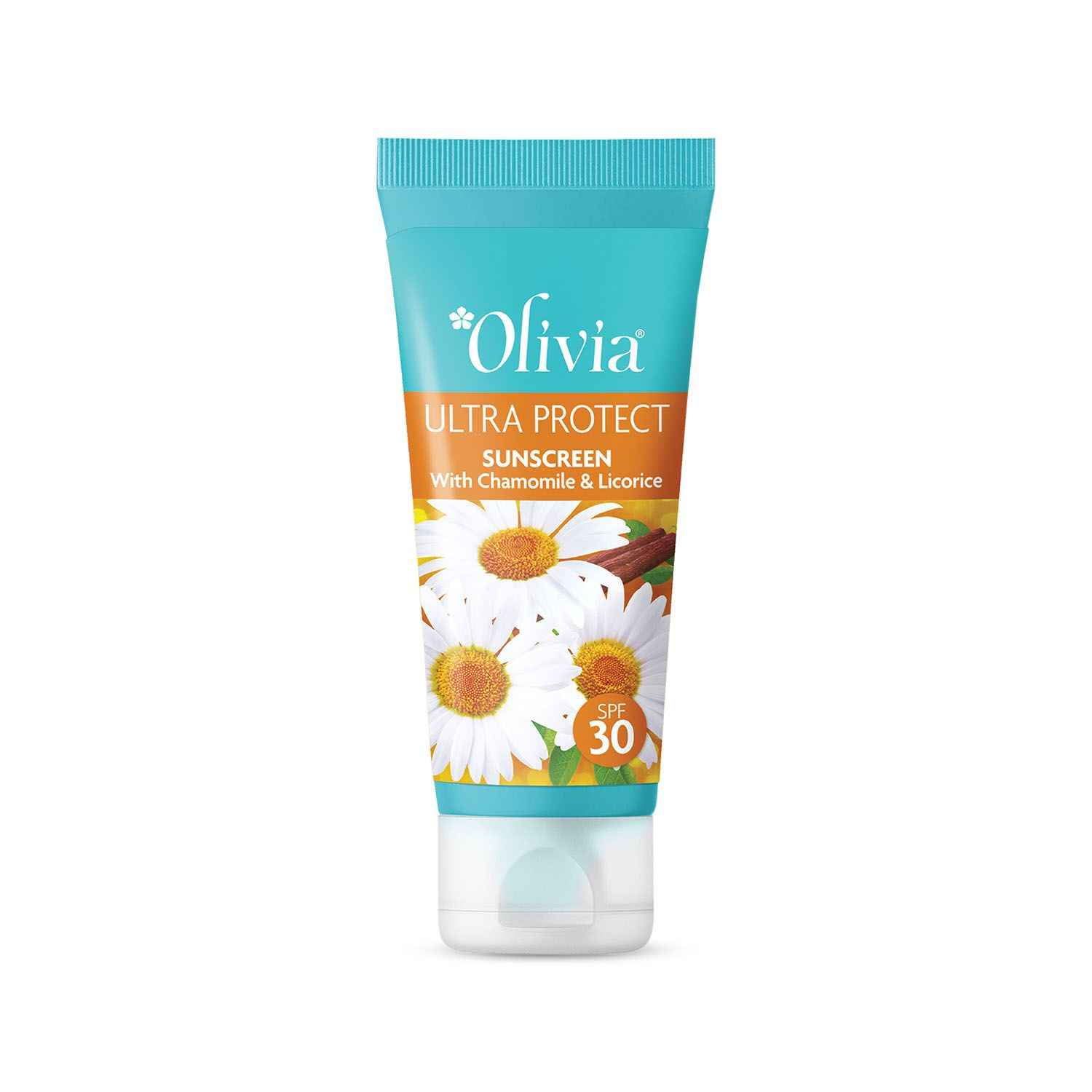 Buy Olivia Ultra Protect Plus Plus Sunscreen with Chamomile and Licorice SPF50 50g - Purplle