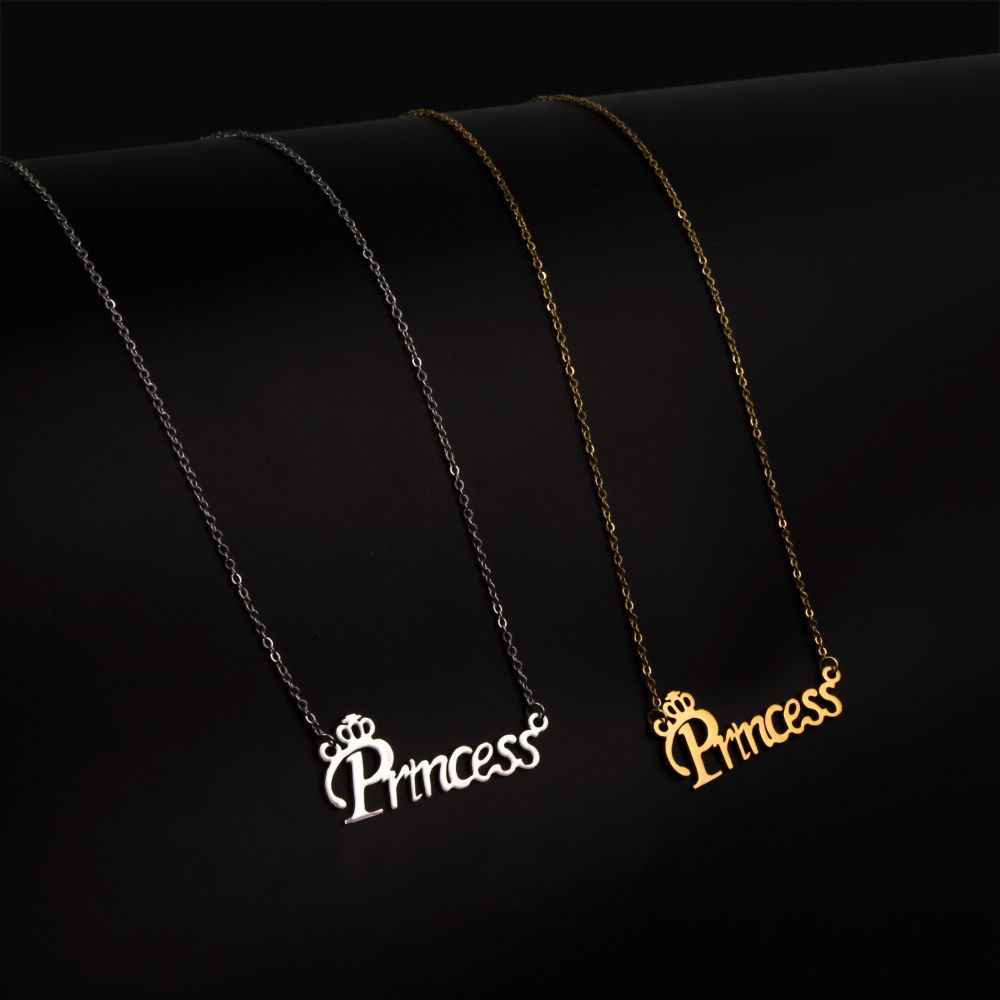Buy Fashion Frill Valentine Special Princess Pendant Couple Gift 2 Combo Chain Neckalce For Her - Purplle