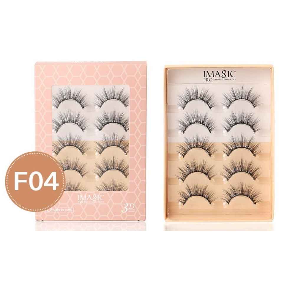 Buy IMAGIC PROfessional Premium 3D Eyelashes 5 Pair (F04) - Purplle