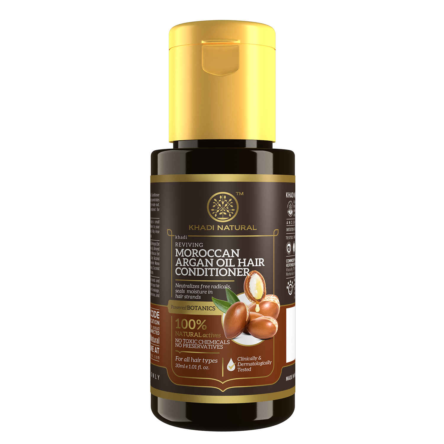 Buy Khadi Natural Moroccan Argan Oil Hair Conditioner Powered Botanics 30 ml - Purplle