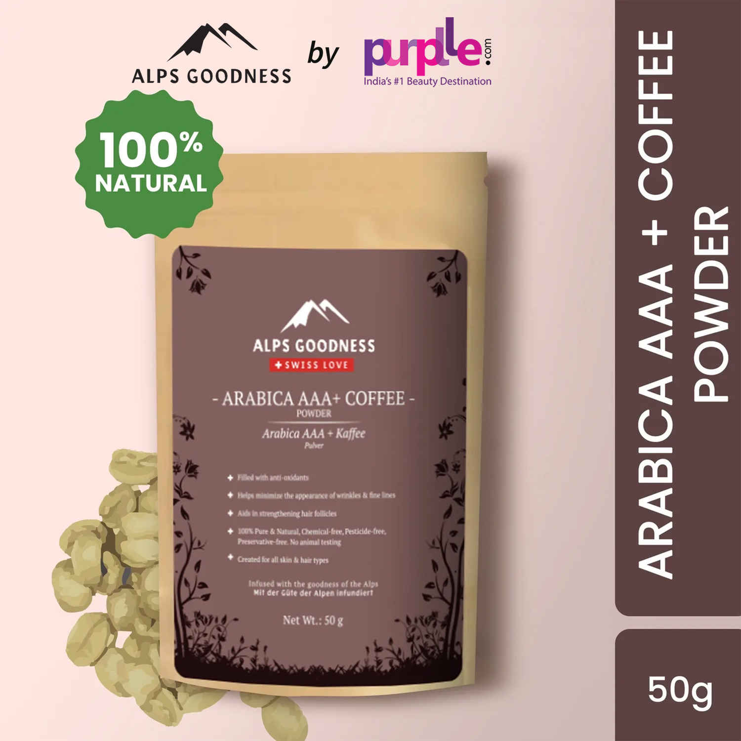 Buy Alps Goodness Powder - Arabica AAA+ Coffee (50 gm) - Purplle