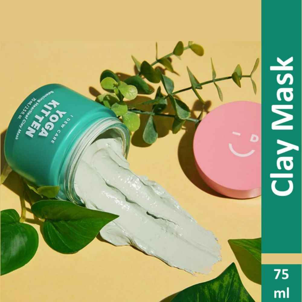 Buy I DEW CARE YOGA KITTEN, Balancing Heartleaf Clay Mask | Korean Skin Care 75 ml - Purplle