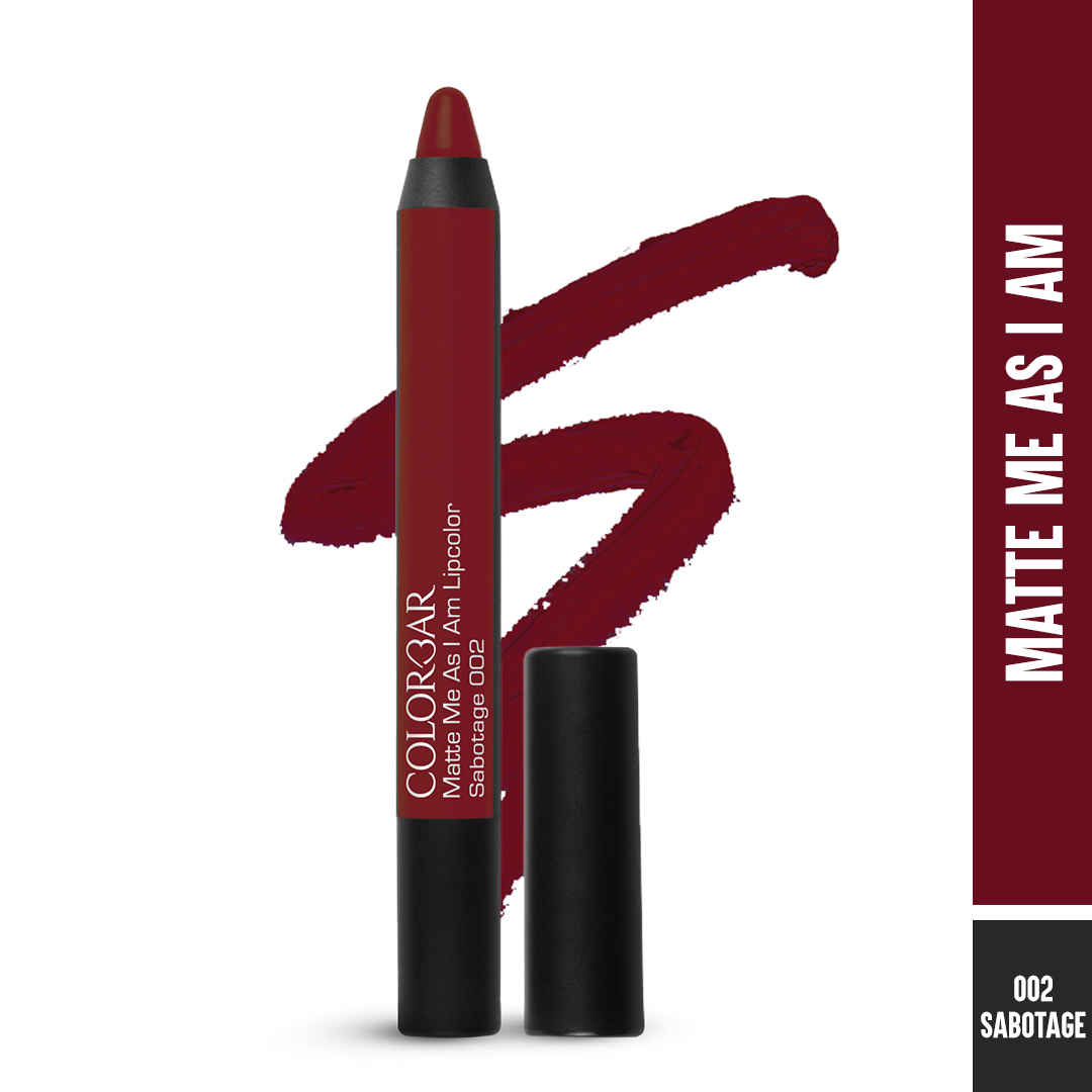 Buy Colorbar Matte me as I am Lipcolor Sabotage (2.8 gm) - Purplle