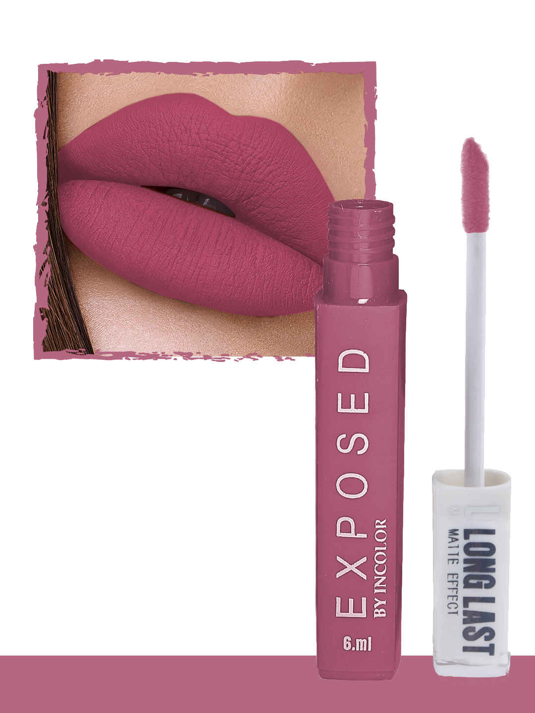 Buy Incolor Long Last Matte Effect Lipgloss 04 (6 ml) - Purplle
