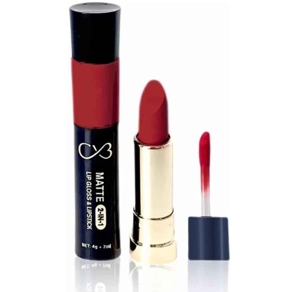 Buy CVB Matte 2-In-1 Lip Gloss & Lipstick Opera C50-A03 - Purplle