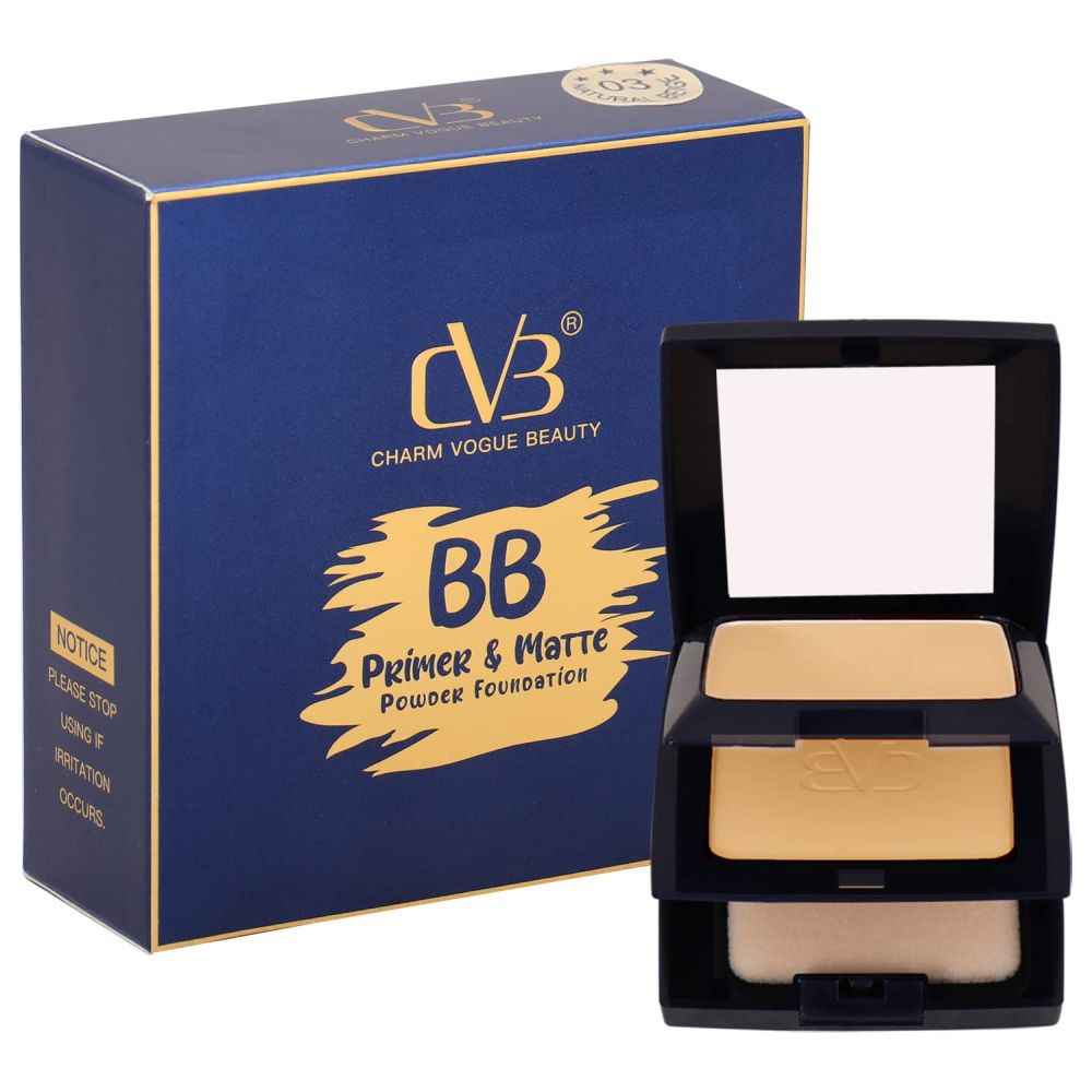 Buy CVB BB Primer & Matte Powder Foundation - Natural Beige (C94-03) - Purplle