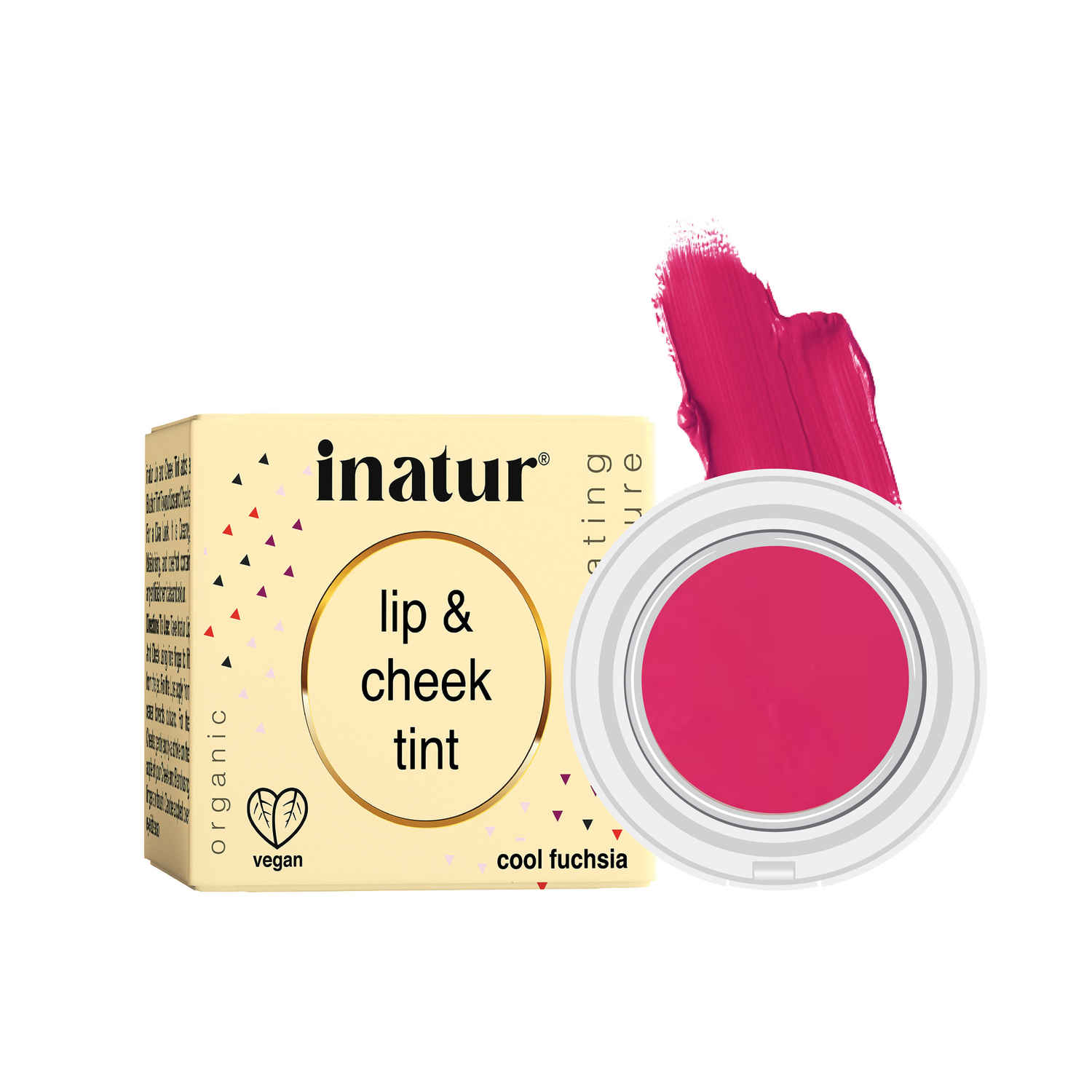 Buy Inatur Lip and Cheek Tint Cool Fushia (4 gm) - Purplle