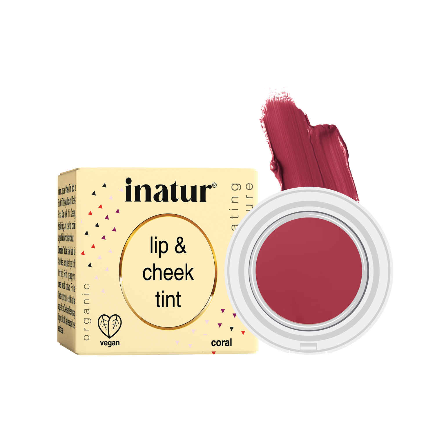 Buy Inatur Lip and Cheek Tint Coral (4 gm) - Purplle